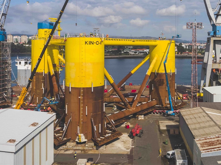 Navantia Seanergies entrega la quinta plataforma flotante para el parque eólico Kinkardine